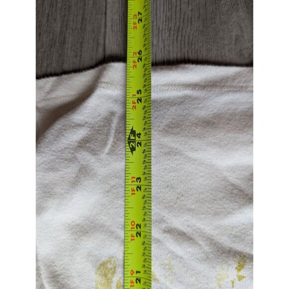 Christopher & Banks Womens XL T-Shirt Yellow & Brown Scroll Print Rhinestones - Picture 6 of 7